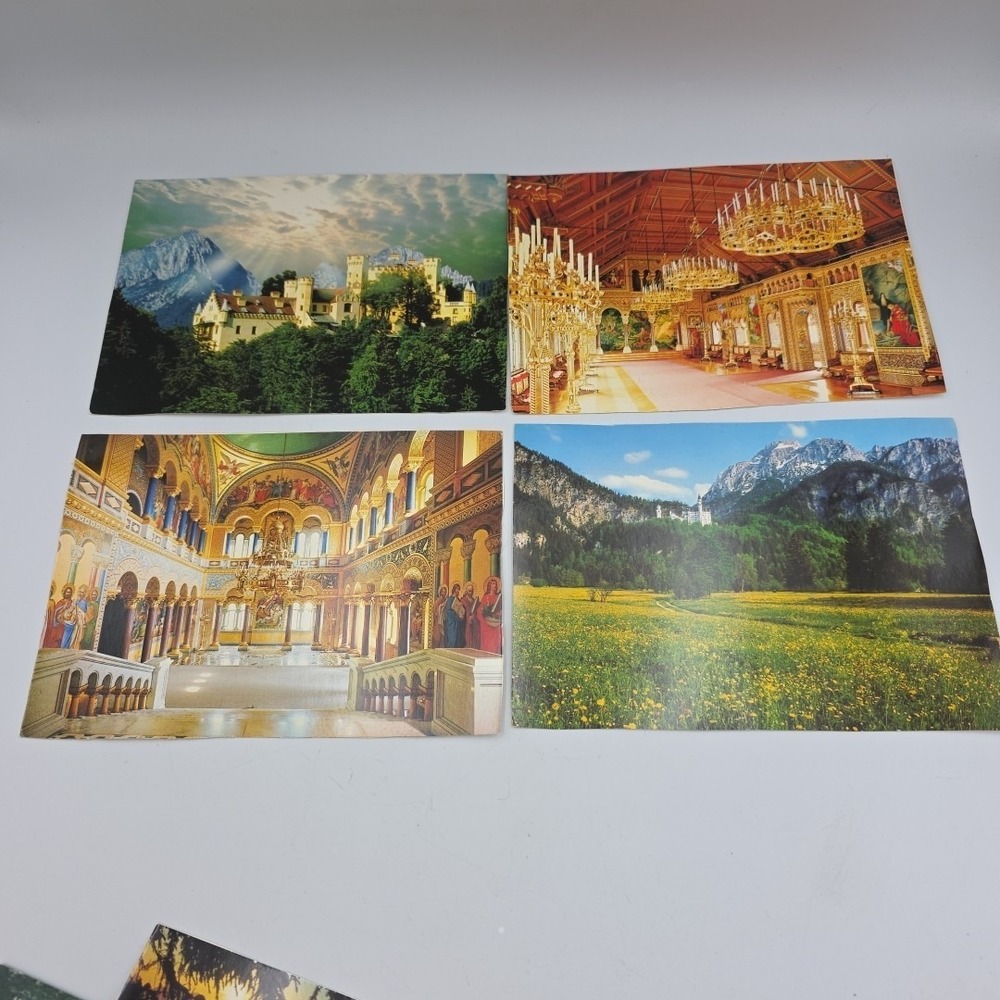 Vintage Postcard Royal Castle Hohenschwangau Bavarian Alps Germany Lot Of 17 NOS
